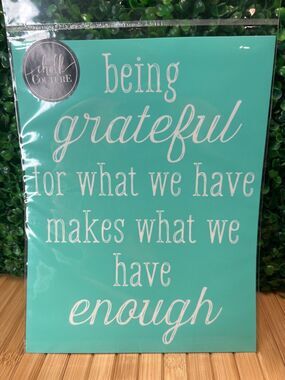 New Chalk Couture Transfer Being Grateful Retired New Years Resolution Gift